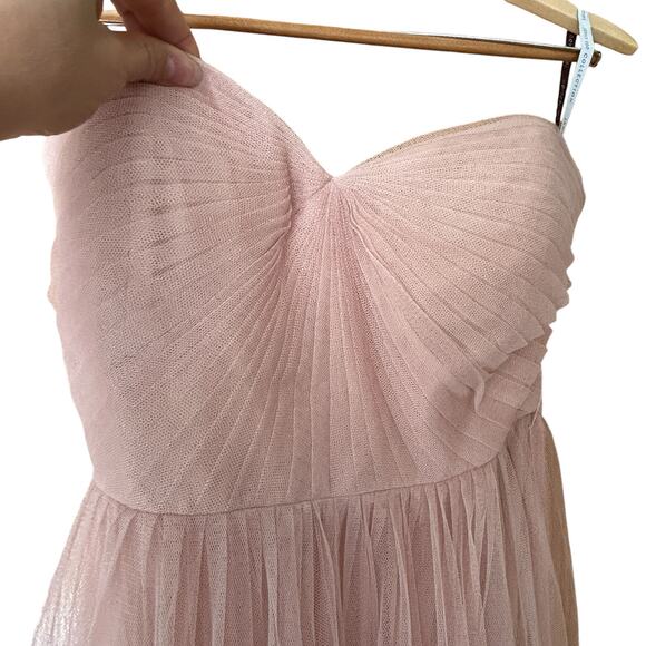 Jenny Yoo Formal Dress Gown SZ 10 Nude Blush Convertible "Annabelle" Tulle - Picture 5 of 12